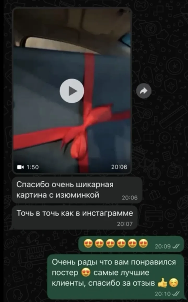 Отзыв покупателя Poster Lab